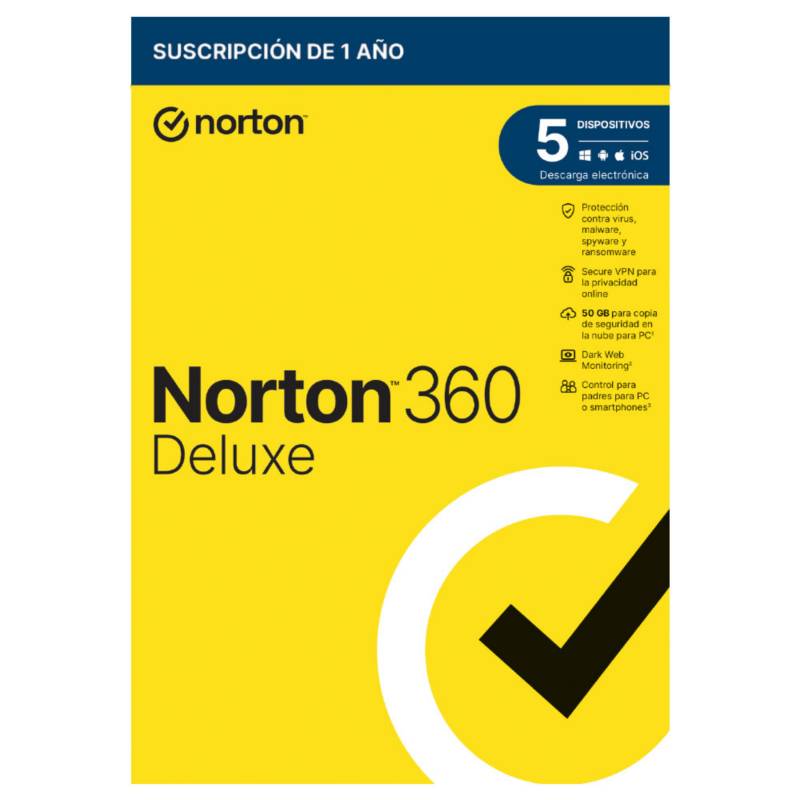 NORTON - Norton 360 Deluxe - 5 Dispositivos