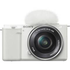 SONY - Cámara Sony ZV-E10 con 16-50mm Lente - Blanco