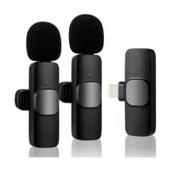 GENERICO - Set 2 Micrófonos Inalámbricos Lavalier Para iPhone