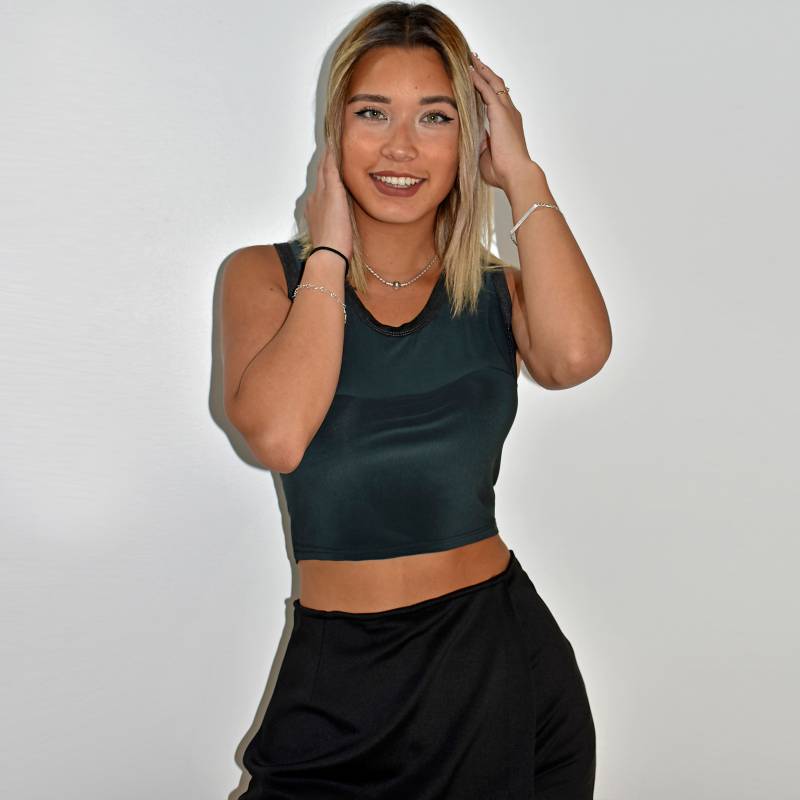 KADOOS CROP TOP AZUL MUJER