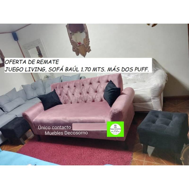 Rosado Sillon de Marca Puff GENERICO