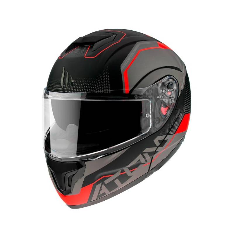 MT - Casco de Moto MT Helmets - ATOM SV Quark A5 Rojo Mate