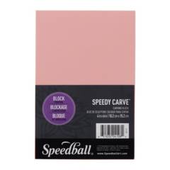 SPEEDBALL - Goma para Grabado Speedball Speedy-Carve Rosada (10x15cm)