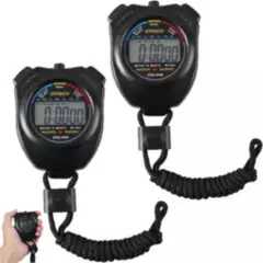 GENERICO - Pack X2 Cronometros Digital Impermeable Cronometro Deportivo
