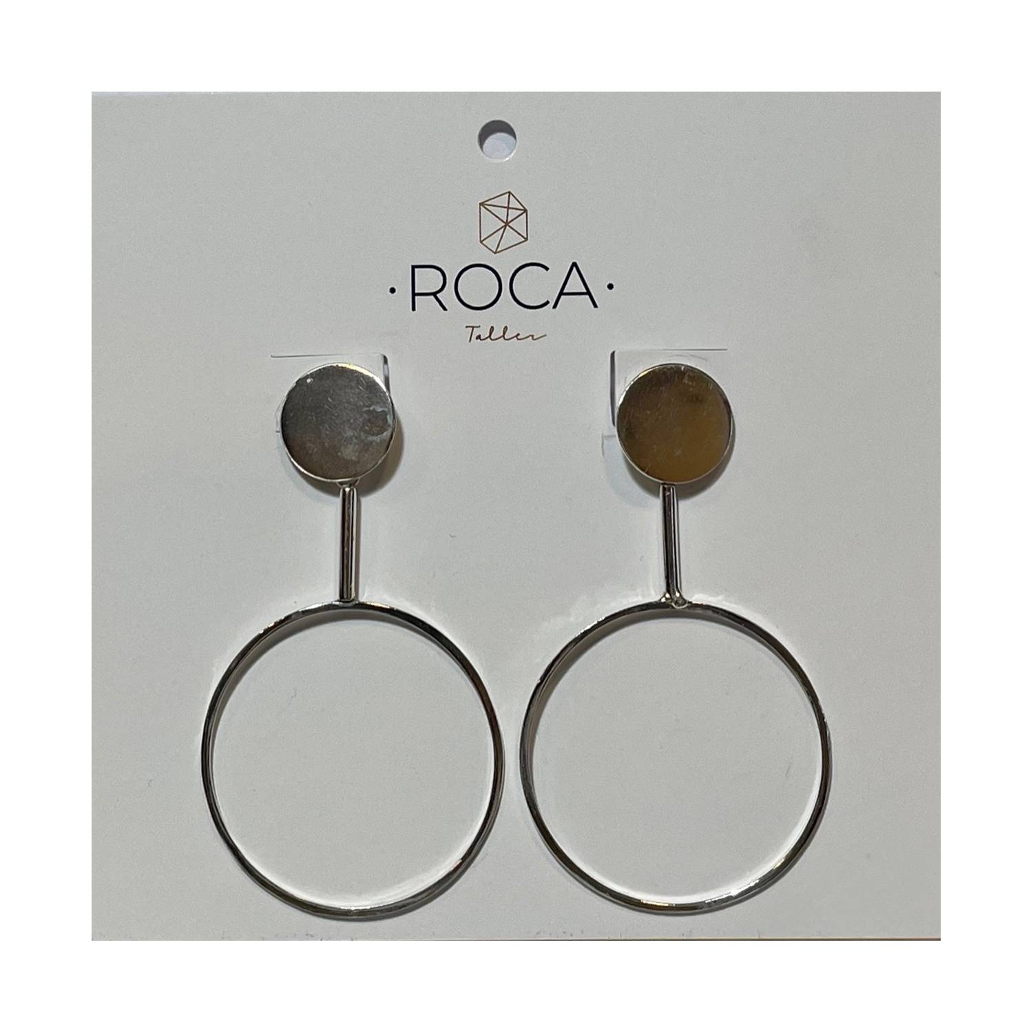 ROCA TALLER Aros de mujer RocaTaller de plata 950 hecho a mano