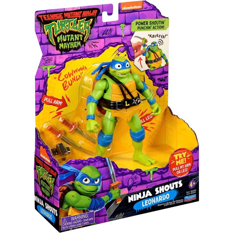 TORTUGAS NINJA Las Tortugas Ninja Figura 14 Cm Leonardo Con Sonido