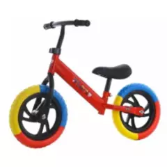 GENERICO - Bicicleta Equilibrio Sin Pedales De Aprendizaje Rojo