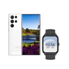 SAMSUNG - Samsung Galaxy S22 Ultra 5G 8128GB  S8 Smartwatch- Blanco