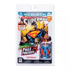 DC COMICS - DC COMICS PAGE PUNCHERS SUPERMAN CON FIGURA DE 3 PULGA