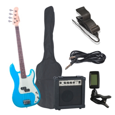 Combo De Bajo Eléctrico Stingrey Con Amplificador De 20w Kit Bajo