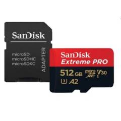 SANDISK - Tarjeta de Memoria Micro Sd Sandisk Extreme Pro 512gb Ideal Video 4k Dron Y Gopro