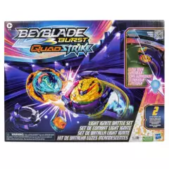 BEYBLADE - Estadio Beyblade Burst QuadStrike Set de batalla Light Ignite