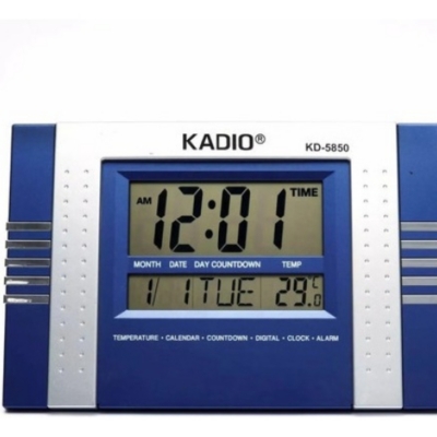 Reloj Digital Pared Y Mesa Temperatura Calendario Alarma