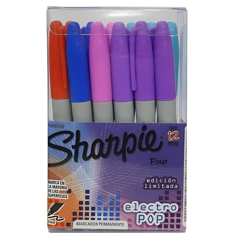 Paquete de marcadores sharpie 12 colores