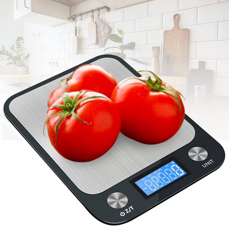 Báscula Cocina Digital Gramera Alimentos Alta Precisión 5kg Color Negro
