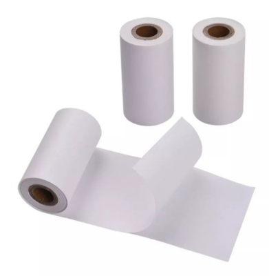 GENERICO 3 Rollos Papel Adhesivo Continuo Blanco para Impresora Térmica  57x30mm