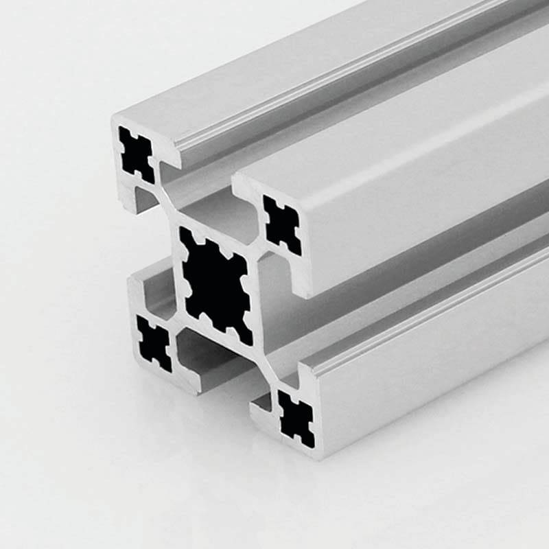 GENERICO Perfil aluminio estructural PG40 40x40 4 slots. Unidad 1m