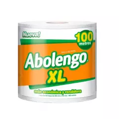 ABOLENGO - Toalla Papel Abolengo XL - Rollo Gigante 1 Unid. - 100 Mt