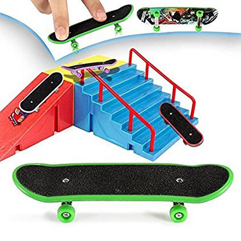 GENERICO Set 12 Mini Juego Skate Para Dedos Patineta + Accesorios