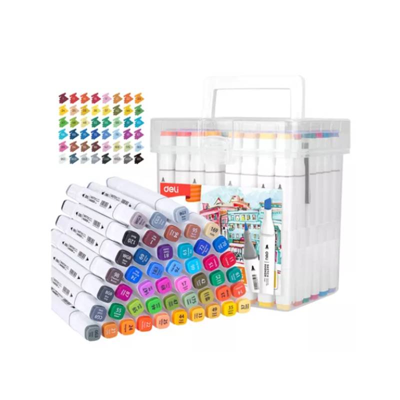 Marcadores Sketch Profesionales Deli X24 Colores Doble Punta