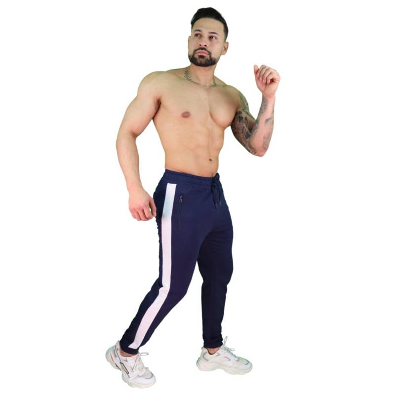 GYM OUTFIT Pantalon de Buzo Elasticado Algódon SlimFit