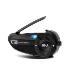 EJEAS - Intercomunicador Bluetooth Casco de moto Radio FM 800m Ejeas Q2