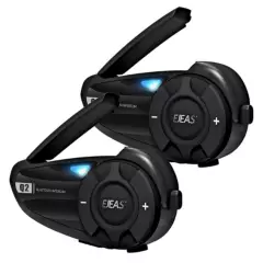 EJEAS - Set 2 Intercomunicadores motociclismo Bluetooth Radio FM 800m Ejeas Q2