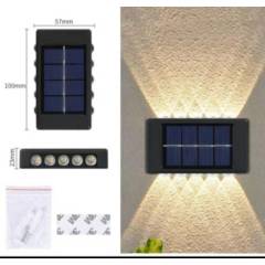 OEM - LAMPARA LUZ SOLAR PARA EXTERIOR AHORRO DE ENERGIA 10 LED