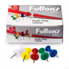 FULTONS - Caja de push pins 50 unidades