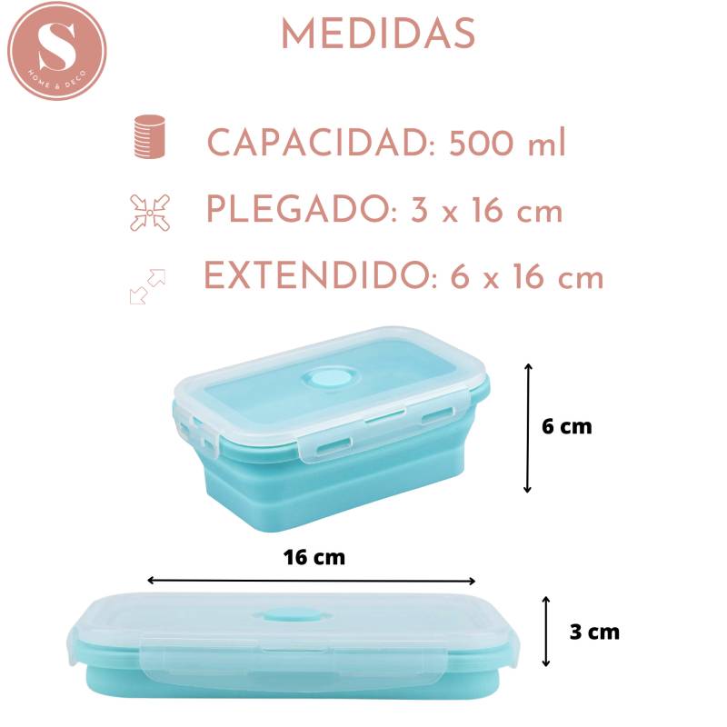 Taper Tupper Hermetico Pack 6 + Tapa Silicona Flexible