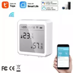 SMART LIFE - Sensor inteligente Wifi De Temperatura Y Humedad Tuya Smartalexa