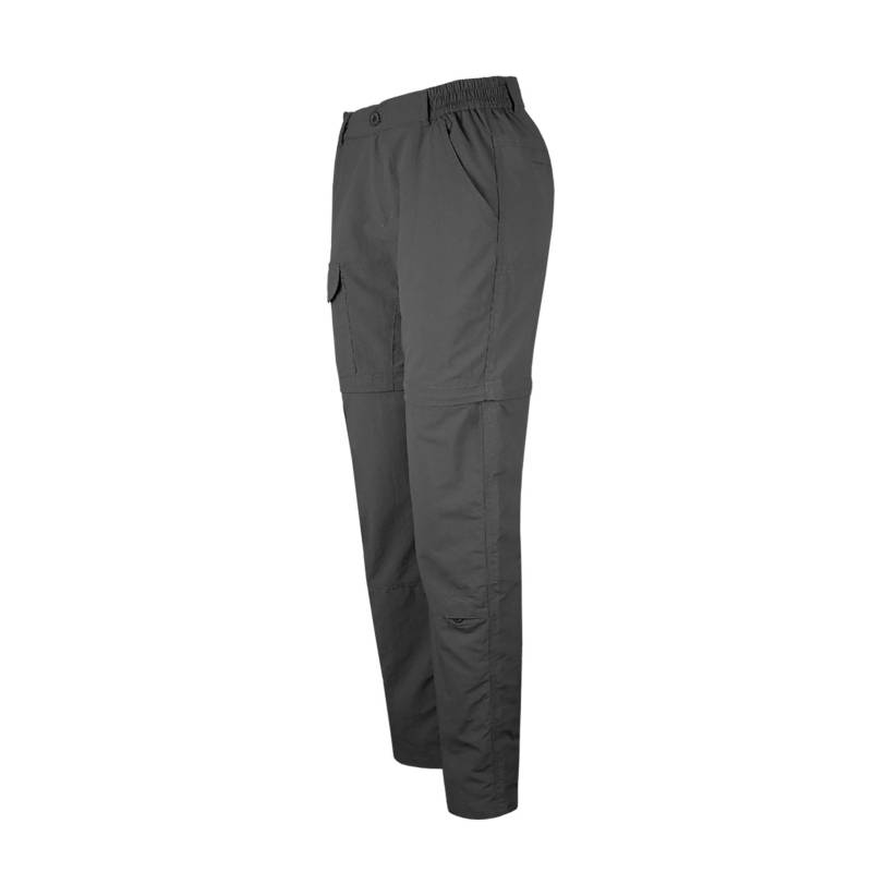 Pantalon Trekking Mujer Secado Rapido Desmontable Negro