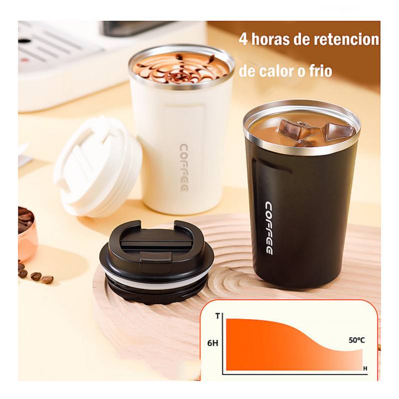 Vaso Termico de Acero Inoxidable Coffee