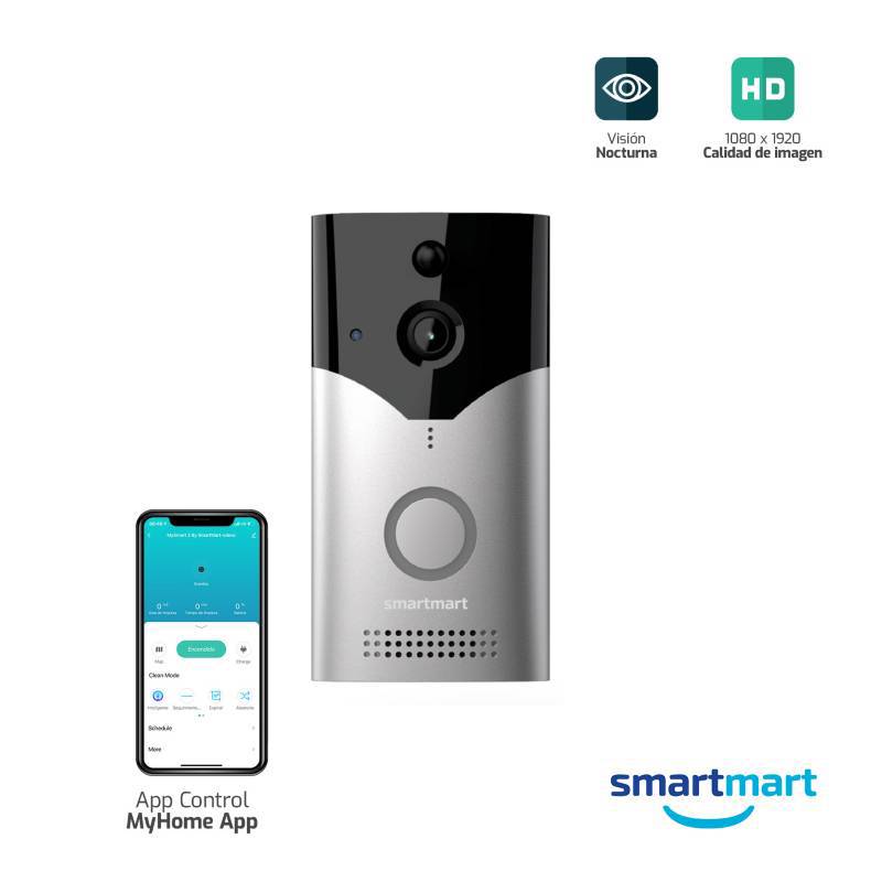 SMARTMART Timbre inteligente con Cámara Smartmart WiFi