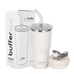 BUFFER FLASK - Termo CafeMug Buffer Vaso Termico570ml Sellable - Blanco