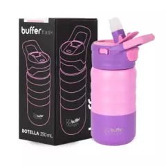 BUFFER FLASK - Termo Botella Termica Niños Buffer Acero Inox 350ml - Rosa