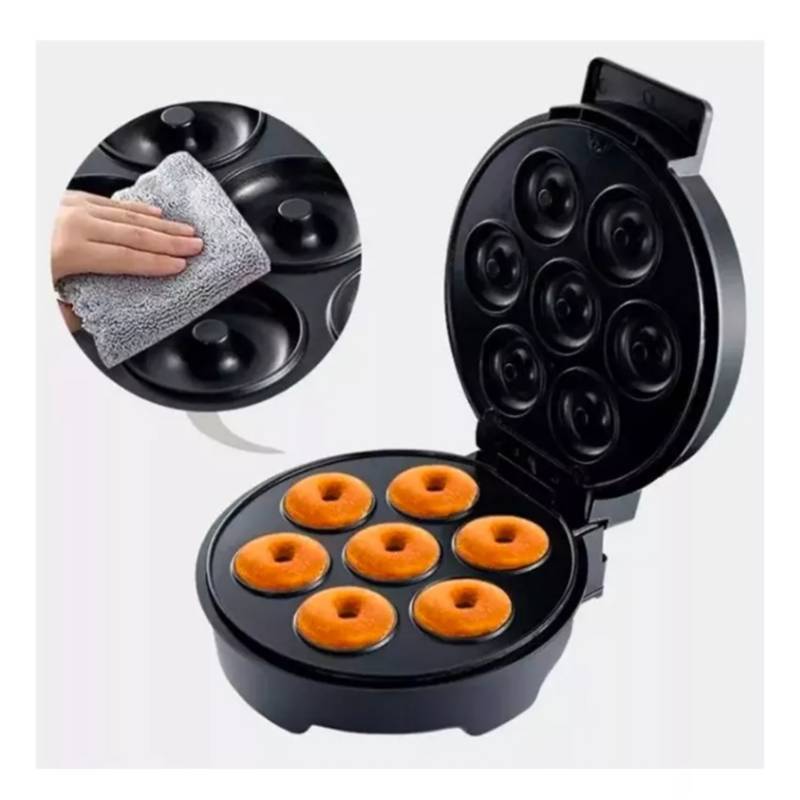 Generico Máquina De 7 Mini Donas Donuts Antiadherente 