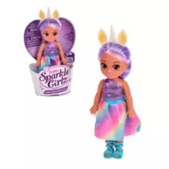 SPARKLE GIRLZ - Muñeca 11 Cms Princesa Unicornio Sparkle Girlz - Violeta