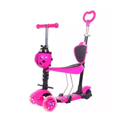 Patineta Scooter Monopatín 5 En 1 Niño Y Niña Luces Triciclo ROSADO – La  Tienda del Bebe