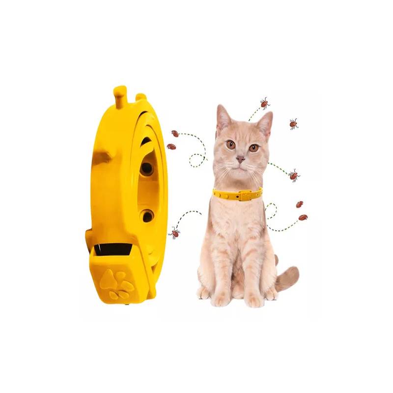 GENERICO - Collar Antipulgas 45 cm Para Perros Gatos Amarillo
