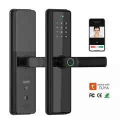 SMART LIFE - Cerradura Wifi Inteligente Con Cámara X2-pro Con Lector De Huella-RFID