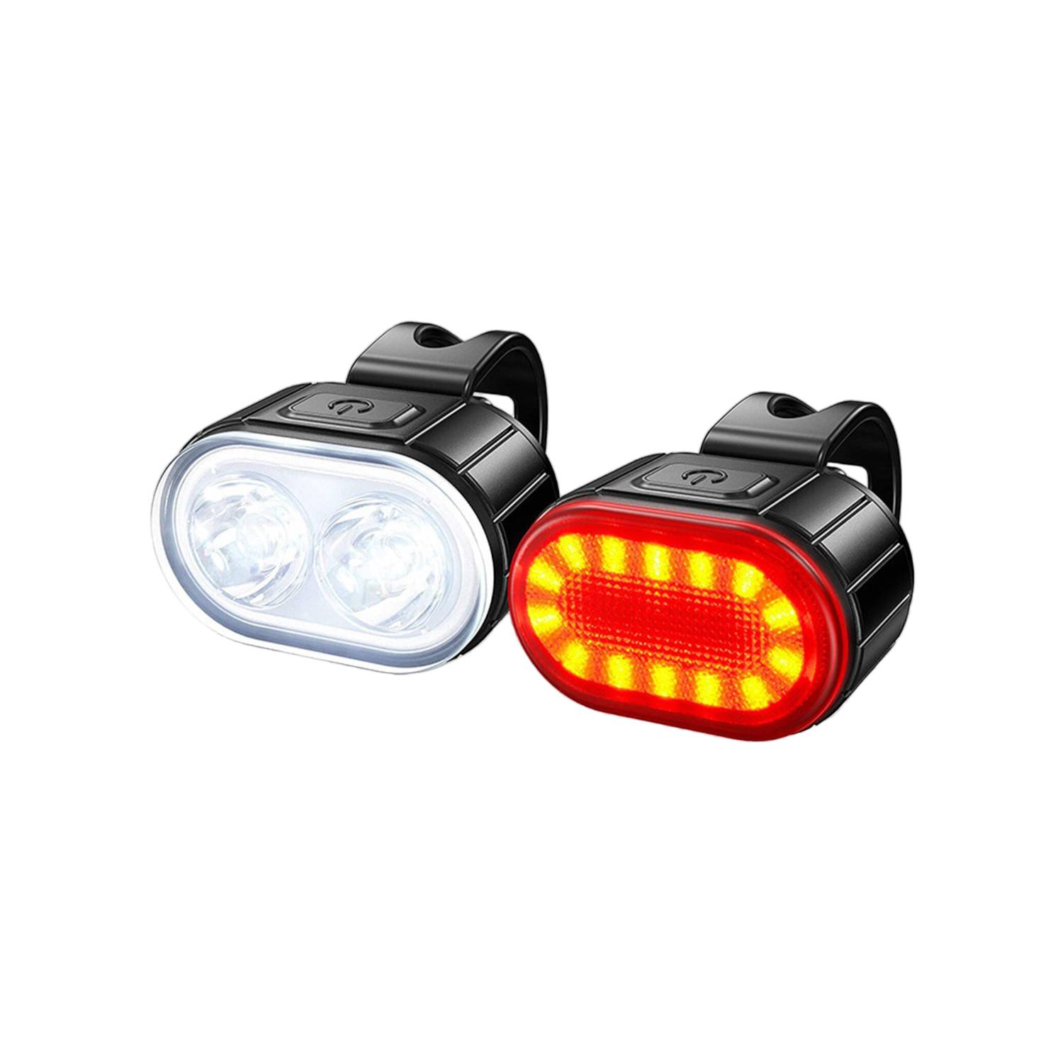 GENERICO Pack Luces Led Para Bicicleta Recargable Usb Y Luz Trasera