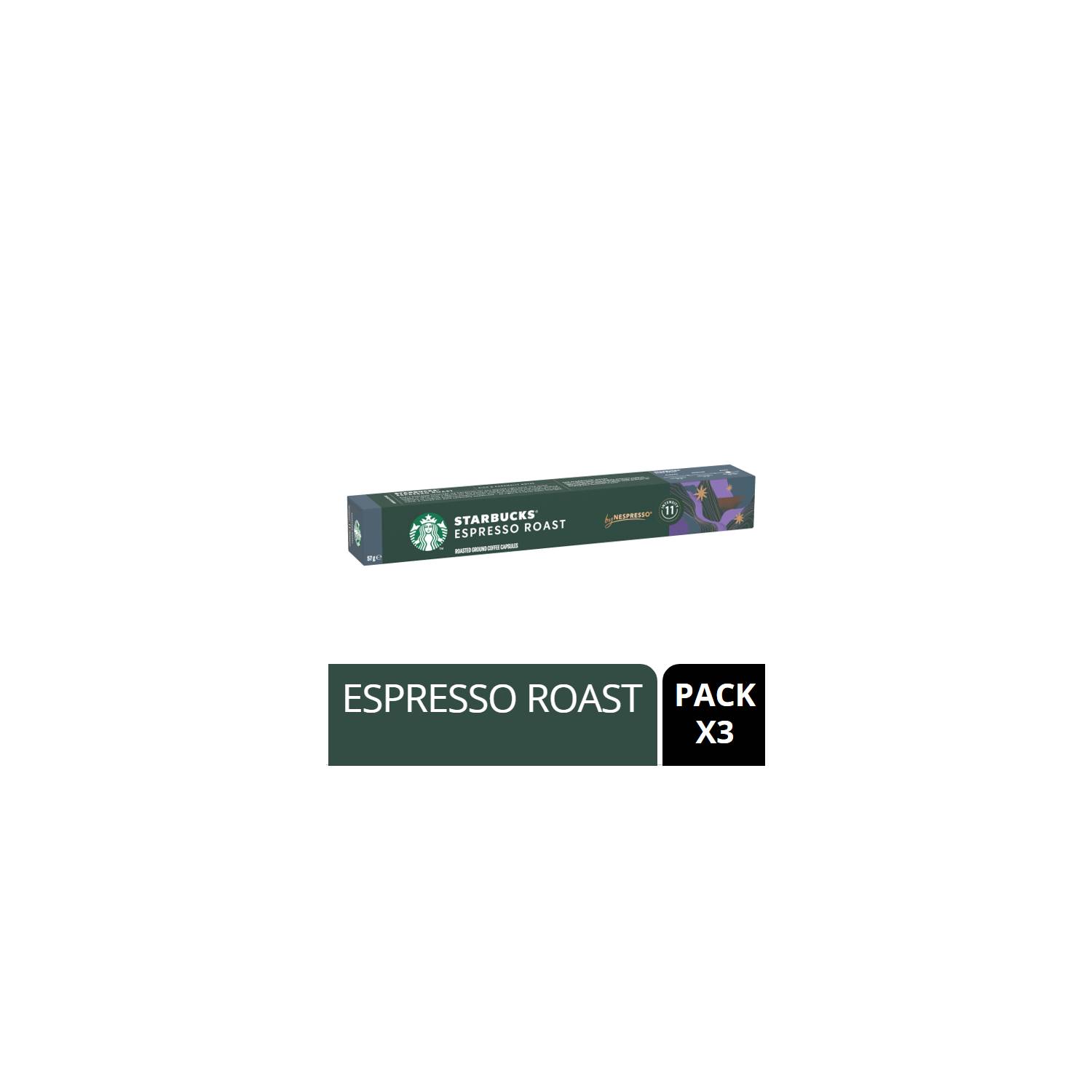 STARBUCKS Café STARBUCKS® by NESPRESSO® Espresso Roast 57g Pack x3