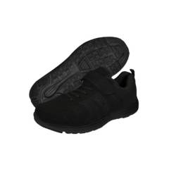 MIKE'S - Zapatilla Con Velcro y Cordón Elasticados Negra MIKES
