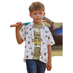 MAYORAL - Camisa de manga corta estampada con algodón sostenible para niño