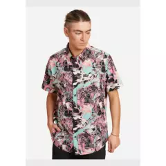 RUSTY - Camisa Storie SS Shirt Multicolor