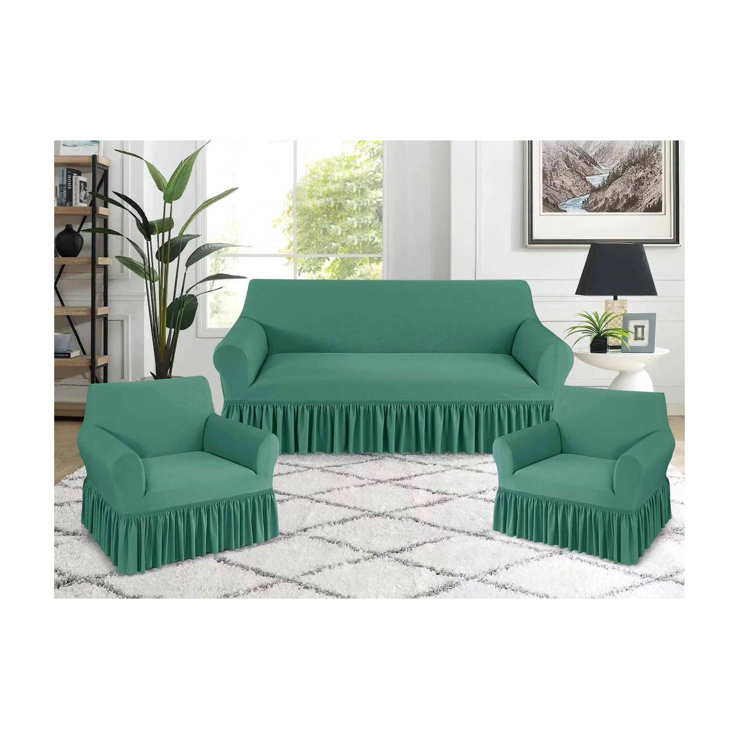 Cubre Sillón/Sofá 3 cuerpos Elástico adaptable – Angelesdelhogar