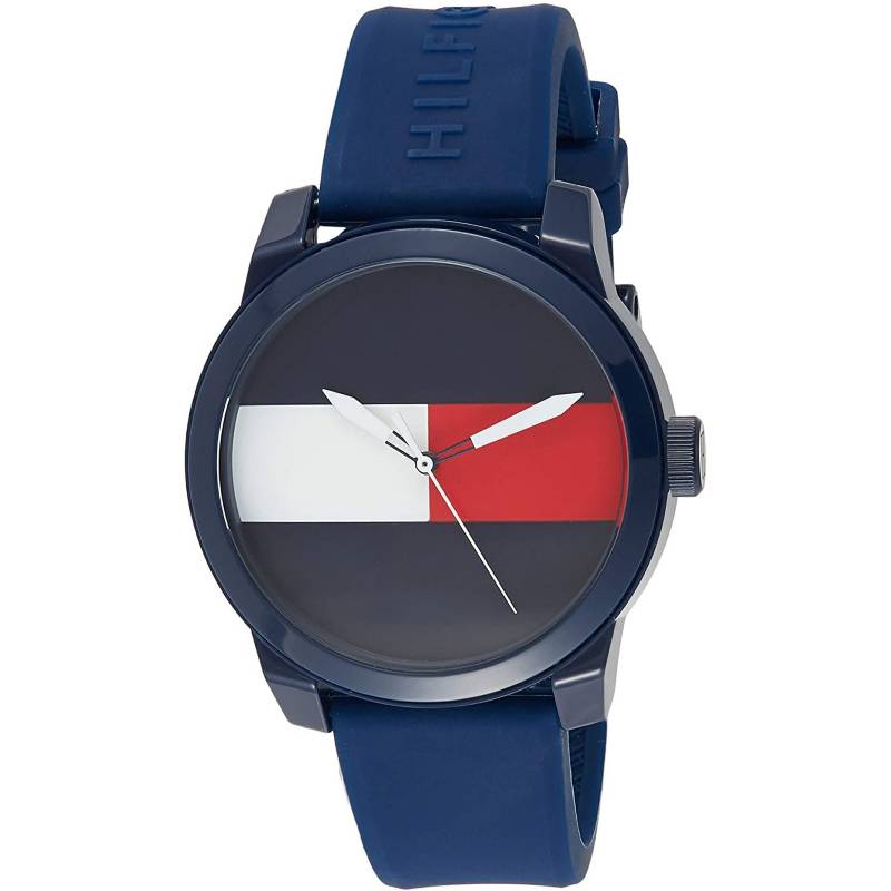Reloj para Hombre Tommy Hilfiger 1791322 'Denim' Informal de cuarzo con  correa de plastico y goma color azul .