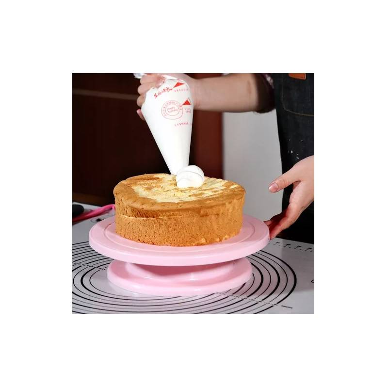  Soporte giratorio para tartas, plato giratorio de 360° para  decorar, soporte redondo profesional giratorio para tartas, para  cumpleaños, idea de regalo, placa giratoria de aleación de aluminio para  torta de 9