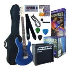 YAMAHA - Pack guitarra electrica con amplificador y accesorios ERG121GPII Metallic blue - Yamaha